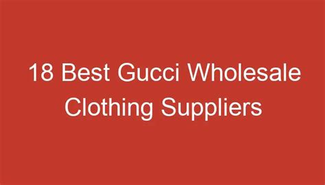 buying gucci wholesale|gucci wholesale distributors.